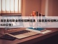南京高校职业院校招聘信息（南京高校招聘2020公告）
