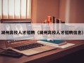 湖州高校人才招聘（湖州高校人才招聘信息）