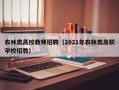 农林类高校教师招聘（2021年农林类高职学校招教）