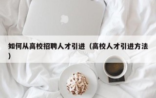 如何从高校招聘人才引进（高校人才引进方法）