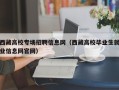 西藏高校专场招聘信息网（西藏高校毕业生就业信息网官网）