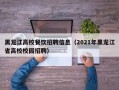 黑龙江高校餐饮招聘信息（2021年黑龙江省高校校园招聘）