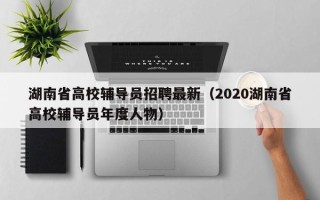 湖南省高校辅导员招聘最新（2020湖南省高校辅导员年度人物）
