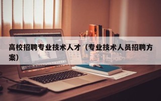 高校招聘专业技术人才（专业技术人员招聘方案）