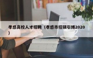 孝感高校人才招聘（孝感市招硕引博2020）