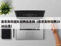 南京高校组队招聘信息网（南京高校招聘2020公告）