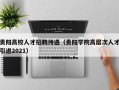 贵阳高校人才招聘待遇（贵阳学院高层次人才引进2021）