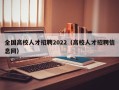 全国高校人才招聘2022（高校人才招聘信息网）