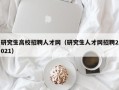 研究生高校招聘人才网（研究生人才网招聘2021）