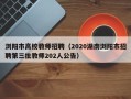 浏阳市高校教师招聘（2020湖南浏阳市招聘第三批教师202人公告）