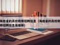 海南省的高校教师招聘信息（海南省的高校教师招聘信息有哪些）
