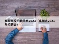 阜阳高校招聘信息2023（阜阳市2021年招聘会）
