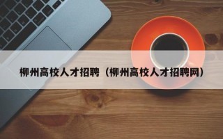 柳州高校人才招聘（柳州高校人才招聘网）