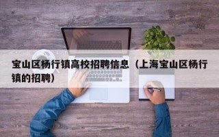 宝山区杨行镇高校招聘信息（上海宝山区杨行镇的招聘）