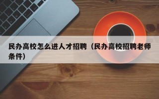 民办高校怎么进人才招聘（民办高校招聘老师条件）