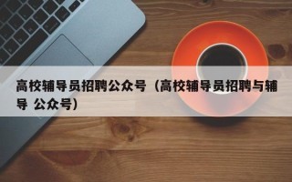 高校辅导员招聘公众号（高校辅导员招聘与辅导 公众号）