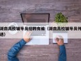 湖南高校辅导员招聘有编（湖南高校辅导员待遇）
