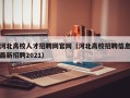 河北高校人才招聘网官网（河北高校招聘信息最新招聘2021）