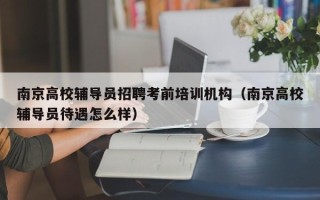 南京高校辅导员招聘考前培训机构（南京高校辅导员待遇怎么样）